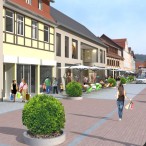 Neue Ansicht der Hauptstraße
