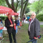 Nach der Platzrunde. Dr. Gans im Gespräch mit Uwe Strutzberg.