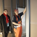 Auch zwei Mitarbeiter des Bauhofes sind als Fachkräfte immer wieder auf der Baustelle.
