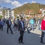 Vom Parkplatz ging es zunächst in den Kurpark