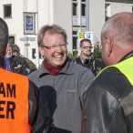 Die Freude über die gute Beteiligung und die Unterstützung von Motorradfreunden konnte man Thomas Gans ansehen.