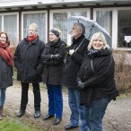 Beobachteten die beiden Demonstrationen aus der Nähe: v.r. Insa Weithaup (AsF Göttingen), Bürgermeister Dr. Thomas Gans, 1. Kreisrätin Christel Wemheuer aus Göttingen, Udo Müller vom Landkreis Osterode und Bärbel Rien, Kreistagsabgeordnete.