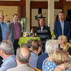 Ratsmitglieder bedienten die Ehrenamtlichen: Holger Thiesmeyer, Uwe Speit, Rainer Eckstein und Rolf Lange.