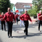Die erste Reihe der SPD beim MTV-Festzug. vlnr: Ingo Fiedler, Dr. Thomas Gans, Holger Thiesmeyer