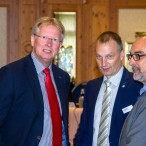 Gespräch vor Beginn der Tagung: Dr. Thomas Gans, Pressesprecher Jens Wagener und Bezirksschornsteinfeger Gerold Hoffmann   ---   Fotos: K.H.Bleß