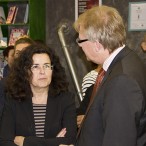 Gespräch am Rande: Ministerin Gabriele Heinen-Kljajić und Thomas Gans
