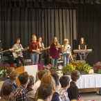 Auch die Schulband gestaltete die Abschiedsfeier mit.