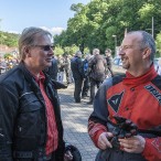 Gespräch des Schirmherrn mit den Fahrern