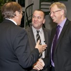 Im Gespräch am Rande der Veranstaltung: Bernhard Reuter, Boris Pistorius und Thomas Gans