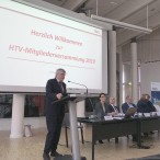 Der HTV-Vorsitzende (und Landrat des Landkreises Harz) Martin Skiebe bei der Mitgliederversammlung in Goslar