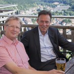 Im Gespräch über Politik in Bad Lauterberg und die Wünsche an Berlin: Bürgermeister Thomas Gans und Bundestagsabgeordneter Thomas Oppermann