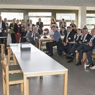 Proppevoll war die Kantine, als Staatssekretärin Birgit Honé das Projektbüro heute in Göttingen eröffnete. - - Fotos: Karl Heinz Bleß