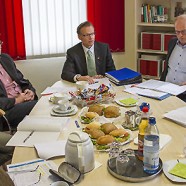 Stellten sich der Presse: Jochen Bergmann (Landkreis), Thomas Gans, Frank Uhlenhaut, Franz Brinkner (Amt für reg. Landesentw.) und Anne Schüler --- Fotos: Bleß
